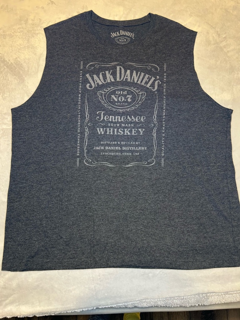 Jack Daniel’s Sleeveless Tank XXL Gray Whiskey Graphic Tee - Picture 2 of 10